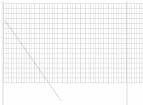 vidaXL Φράχτης Εuro Γκρι 1.6 x 10 m Σίδηρος με επικάλυψη PVC