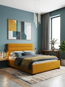 Επενδυμένο κρεβάτι Collex-Kitrino-140 x 200