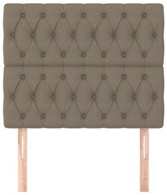 vidaXL Κεφαλάρι Κρεβατιού Μπεζ 90x7x118/128 εκ. Ύφασμα