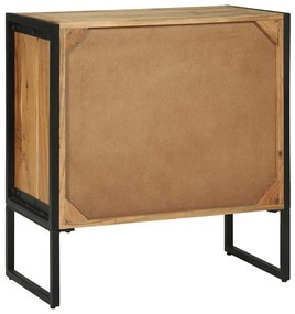 vidaXL Πλαϊνό Γραφείο Καφέ 70 x 35 x 75 εκ Μασίφ ξύλο ακακίας