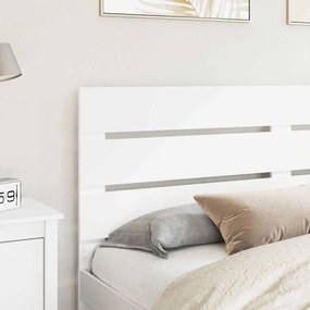 vidaXL Κεφαλάρι με κεφαλάρι Λευκό 200 cm Επεξεργασμένο ξύλο