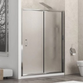 Karag New Flora 500 Καμπίνα από τοίχο σε τοίχο με fabric κρύσταλλο & Συρόμενη Πόρτα 120x180cm