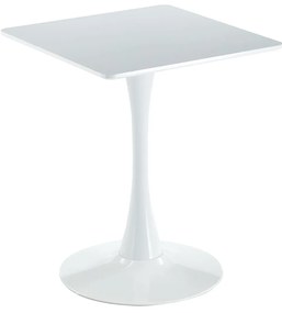 BREAK Τραπέζι MDF Μαύρο, Βάση Μέταλλο Βαφή Μαύρο 60x60cm H.75cm