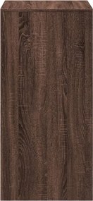 vidaXL Τραπέζι Μπαρ Καφέ Δρυς 51x50x103,5 εκ. Επεξ. Ξύλο