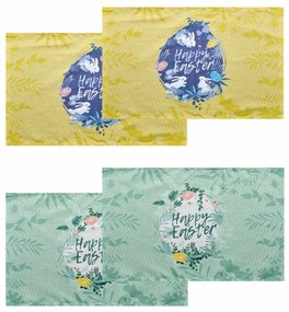 Σουπλά Easter 24 04 (Σετ 4τμχ) Multi Kentia 33x45cm Cotton-Polyester