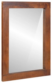 vidaXL Καθρέφτης με καθρέφτη Καφέ, ασημένιο 50 x 2.5 x 70 εκ