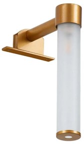 Φωτιστικό Τοίχου - Απλίκα Elsa 60407 3,5x13,5x20cm Bronze GloboStar Aluminium, Glass