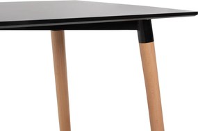 ΣΕΤ ΤΡΑΠΕΖΑΡΙΑΣ 5ΤΜΧ LIO HM21175 MDF TOP &amp; ΠΟΛΥΠΡΟΠΥΛΕΝΙΟ ΣΕ ΜΑΥΡΟ