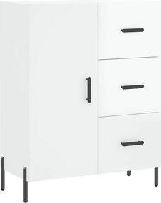 vidaXL Ντουλάπι Γυαλιστερό Λευκό 69,5x34x90 εκ. Επεξεργασμένο Ξύλο