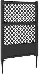 vidaXL Πλέγμα με Ακίδα Ανθρακί 99 x 6 x 165 εκ. PP