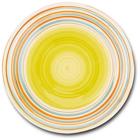Πιάτο Κεραμικό Στρογγυλό Ρηχό Lines 10-099-010 Φ19cm Multi Nava Ceramic