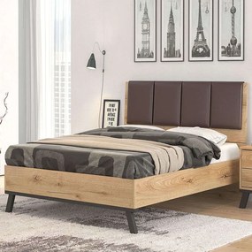 Κρεβάτι Nο69 150x200x100cm Honey-Brown Double
