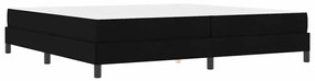 vidaXL Κρεβάτι με ελατήρια με στρώμα Μαύρο 200 x 200 cm ύφασμα