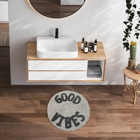 Ταπέτο Μπάνιου 0682 Grey Das Home 60X60 60x60cm 100% Cotton
