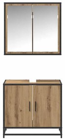 vidaXL Σετ Επίπλων Μπάνιου 2 pcs Artisan Oak Επεξεργασμένο ξύλο