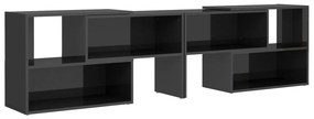 vidaXL Έπιπλο Τηλεόρασης Γυαλιστερό Γκρι 149x30x52 εκ. Επεξ. Ξύλο