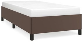 vidaXL Πλαίσιο Κρεβατιού Καφέ 80 x 200 εκ. από Συνθετικό Δέρμα