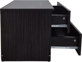 Κομοδίνο Athos pakoworld σε wenge απόχρωση 48x40x41.5εκ