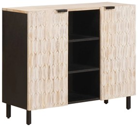 vidaXL Πλαϊνό γραφείο Λευκό Φινίρισμα Καθαρισμού 90 x 33 x 75 εκ