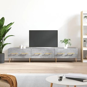 vidaXL Έπιπλο Τηλεόρασης Γκρι Σκυροδέματος 150x36x30 εκ. Επεξ. Ξύλο