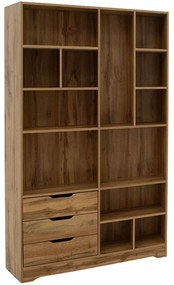 Βιβλιοθήκη Lucinda 049-000067 120x29,8x180,5cm Sonoma