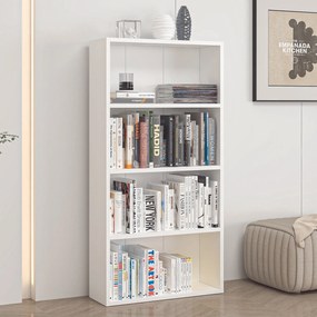 Βιβλιοθήκη Λευκό AGOFRA 60x20x118