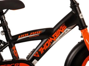 Thombike 12 Inch 21,5 cm Boys Coaster Brake Black/Orange