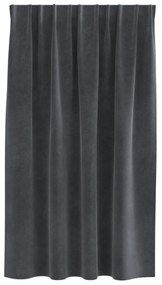 vidaXL Curtains Blackout  με Ταινία Κορυφής 2 τεμάχια Ανοιχτό Γκρι Βελούδο