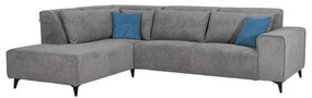Γωνιακός Καναπές Legend Fylliana Αριστερή γωνία Γκρί Ύφασμα 272x197x80εκ 272x197x80 εκ.