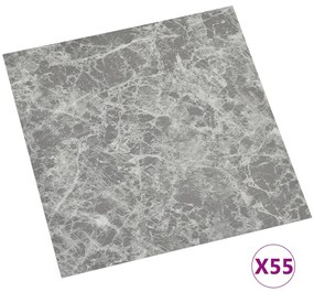 vidaXL Δάπεδο Αυτοκόλλητο Γκρι Σκυροδέματος 55 τεμ. 5,11 μ² από PVC