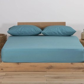 Σεντόνι Μακό Μονό Με Λάστιχο (100x200+30) Nef-Nef Homeware Jersey Πετρόλ