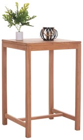 Τραπέζι Μπάρ Τετράγωνο PRESSCOT C18113 Ξύλο Teak Φυσικό 70x70x105Υ εκ. 70x70x105 εκ.