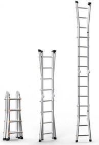 VEVOR Telescoping Ladder A Frame 15 FT Extension Multi-Function for Homework