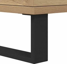 vidaXL Κομοδίνο τεχνίτης Δρυς 40x35x50 εκ. από Επεξεργασμένο Ξύλο