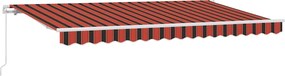 vidaXL Σκηνίτσα Αναδιπλούμενη Πορτοκαλί 350 x 200 cm ύφασμα