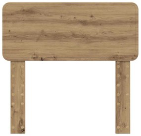 vidaXL Κεφαλάρι Artisan Oak 80 cm Επεξεργασμένο ξύλο