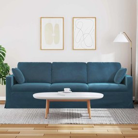 vidaXL Καναπές Μπλε 228 x 78 x 80 εκ Βελούδο