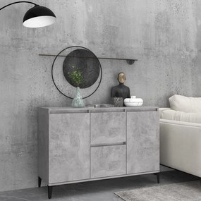 vidaXL Μπουφές Γκρι Σκυροδέματος 102x35x70 εκ. από Επεξεργασμένο Ξύλο