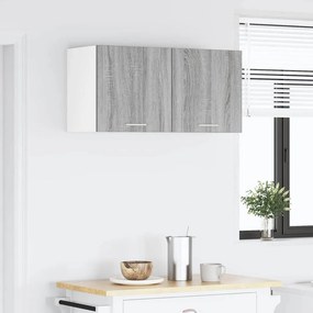 vidaXL Κρεμαστό ντουλάπι Γκρίζο Σονομα 80 x 31 x 40 εκ