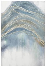 Πίνακας Καμβάς 3-90-006-0272 80Χ120 Blue-White Inart Κάθετοι Canvas