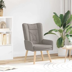 vidaXL Πολυθρόνα Taupe 63 x 67 x 94 εκ. Ύφασμα και κόντρα πλακέ