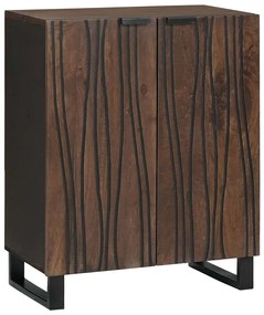 vidaXL Πλαϊνό γραφείο Καφέ 60 x 33.5 x 75 εκ. Μασίφ ξύλο μάνγκο