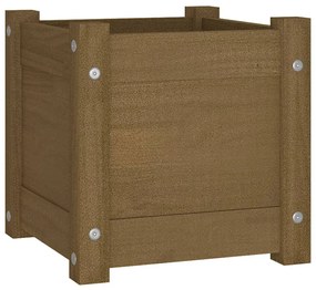 vidaXL Ζαρντινιέρα Μελί 31 x 31 x 31 εκ. από Μασίφ Ξύλο Πεύκου