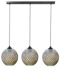 Κρεμαστό Φωτιστικό Οροφής Ράγα BALL GL-5010 RAGA 3L Heronia-02-0372-Φιμέ/Smoke 02-0372