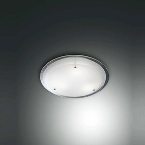 Φωτιστικό Οροφής - Πλαφονιέρα Hill 2958-61-102 White Fabas Luce Μέταλλο,Γυαλί