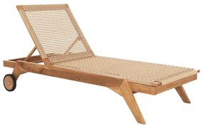 ΞΑΠΛΩΣΤΡΑ ΚΙΚΙ  TEAK ΞΥΛΟ ΚΑΙ ΣΧΟΙΝΙ P.E. ΣΕ ΠΛΕΞΗ 200x80x99Υεκ.