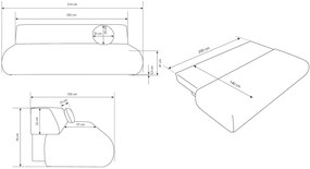 Καναπές - κρεβάτι Entepy-Gkri Anoixto