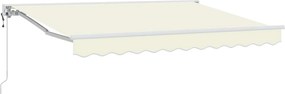 vidaXL Ηλεκτρικό Αναδιπλούμενο Σκίαστρο Κρεμ 3 x 2,5 μ
