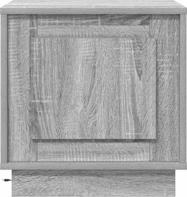 vidaXL Κομοδίνο Γκρι 44 x 34,5 x 45 εκ Επεξεργασμένο Ξύλο
