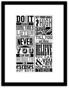 Πίνακας Σε Κορνίζα ArteLibre Πλαστικό 'Quote' 35x45x1.8cm-14680081